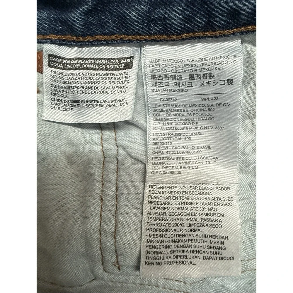Levi's 501 Men's Jeans 34x34 Light Wash Button Fly Straight Leg Denim 00501-0193